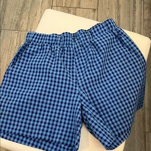 FRNCH Shorts in Blue Checkered Pattern